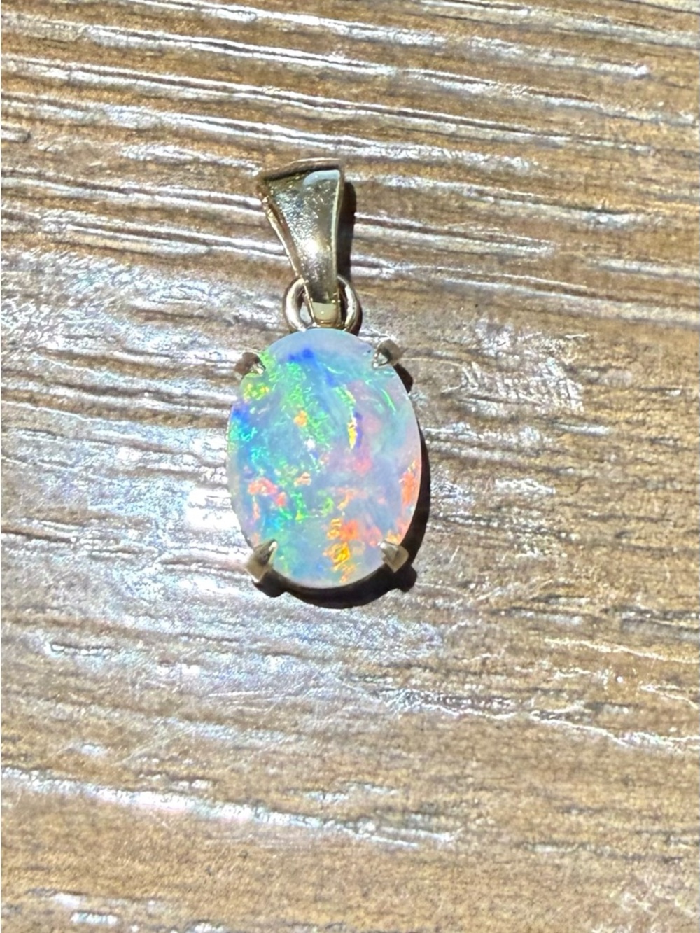Gold Opal Pendant Necklace - Australian - Picture 15 of 15